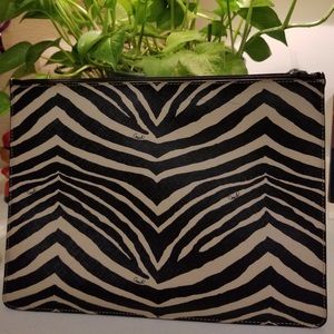 Coach Clutch Zebra Pattern